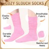 Slouch Gifts for Women - Slouchy Scrunch Scrunchy Socks, Pink