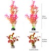 COMSUN 10 Pack Artificial Aquarium Plants, Small Size 4 inch