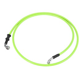 Motoforti Motoforti Universal 150cm 59.06" Motorcycle Brake Clutch Oil Hose Line Pipe Hydraulic Reinforced Stainless Steel Braided Green