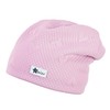 Sterntaler Girls Plaid Heart Slouch Beanie, Pale Pink
