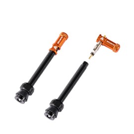 Granite Juicy Nipples 1 Pair Tubeless Cycle Valves + Valve Caps for Dismantling Trolleybus Orange 60mm