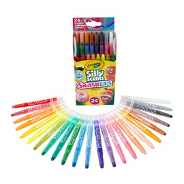 CRAYOLA 24 Ct Silly Scents Mini Twistables Scented Smashups Crayons