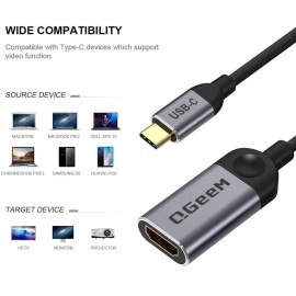No brand USB C to HDMI Adapter 4K Cable, USB Type-C to HDMI Adapter [Thunderbolt 3/4