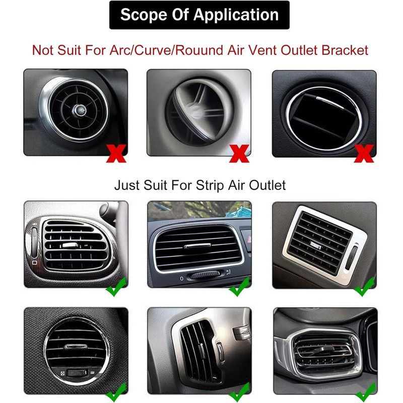 20 Pieces Car Air Conditioner Ventilation Decorative Strips, Waterproof Bendable