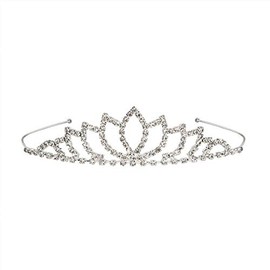 Royal Rhinestone Tiara - Silver