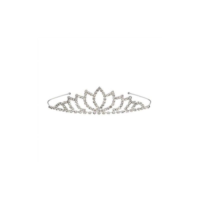 Royal Rhinestone Tiara - Silver