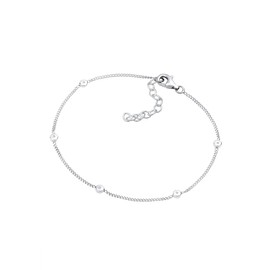 DIAMORE Women's Classic Bracelet with Diamond (0.025 ct.) in 925 Sterling Silver, Metal, Diamond