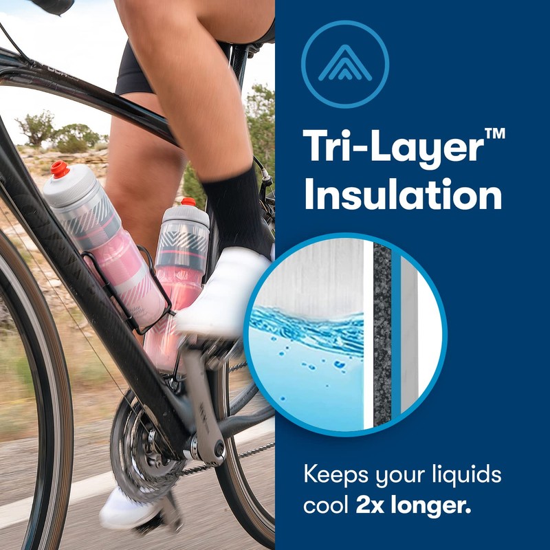 Polar Bottle Breakaway - Botella de Agua aislada para Bicicleta,