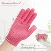 Evridwear Exfoliación Eficaz Guantes Exfoliantes Nailon Doble Textura Eliminan Suavemente