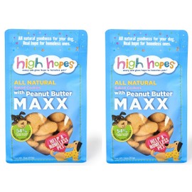 High Hopes - All Natural - Grain Free - 2-Pack Peanut Butter Maxx - Every Sale Gives Hope to A Homeless Pet