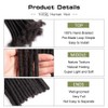 Originea Dreadlock Human Hair Extensions for Women/Men, 0.6 cm Thick,