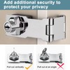 Hasp and Staple with Padlock, 3 Inch Padlock Hasp and