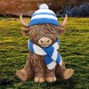 Lesser & Pavey Highland Cow Figurine with Scarf & Hat