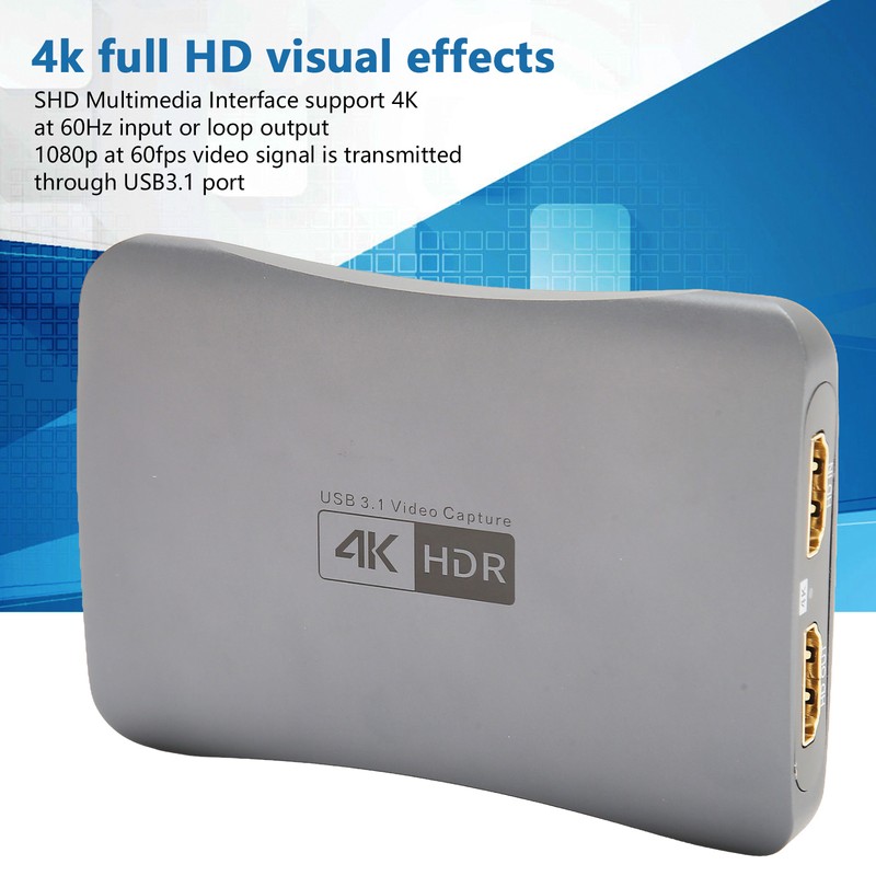 Video Capture Card 4K 60Hz HD Multimedia Interface USB 3.1