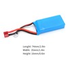 7.4V 1500mAh Lithium Batteries 15C T Plug Model Battery for