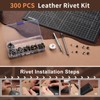 BUTUZE Leather Tools, Leather Crafting Kit with Leather Tool Rack,