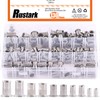 Rustark 130 Pcs 304 Stainless Steel Rivet Nuts Assortment Kit