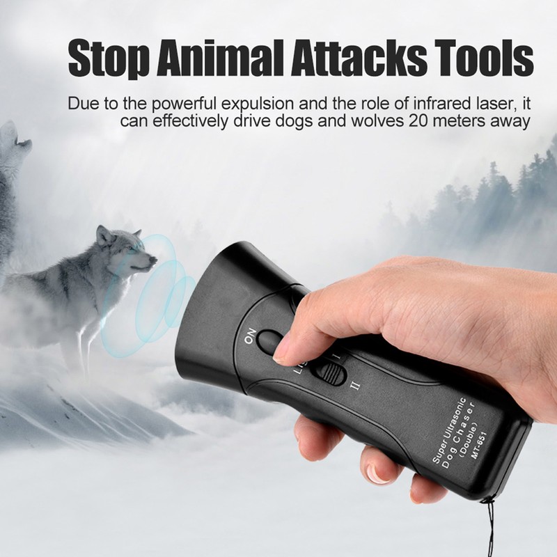 Enhanced Ultrasonic Repelling Dogs Electronic Training Tools Dog Chaser Stop