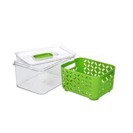 MasterClass Food Storage, Plastic, Green, 1 Liter