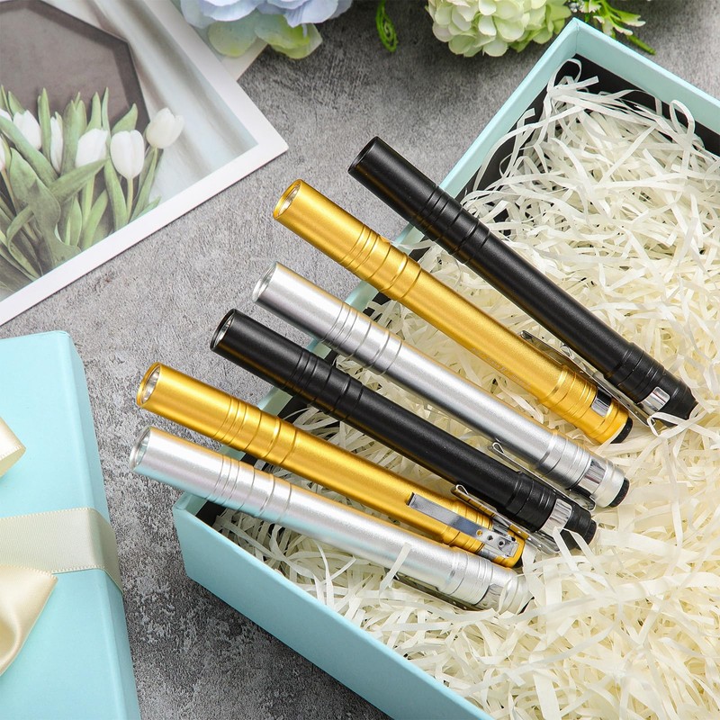 Rossesay 24 Pack LED Penlight Bulk, Pocket Flashlight with Clip,