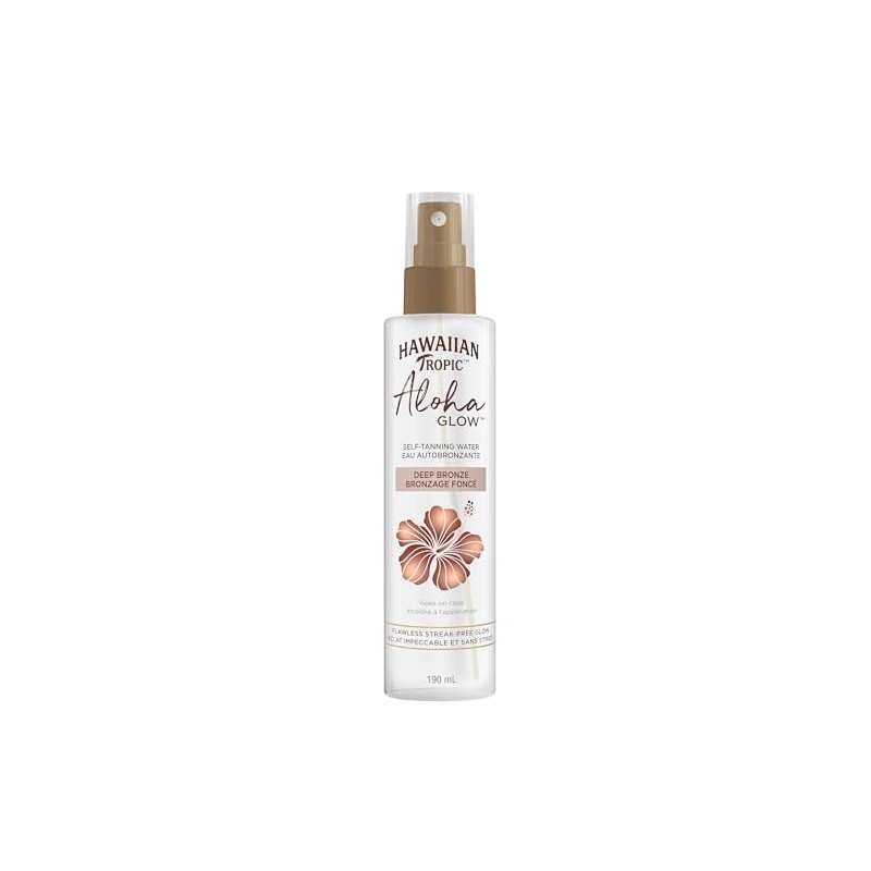 Hawaiian Tropic Aloha Glow Self Tanning Water Deep Bronze, 190