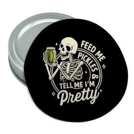 Graphics & More Skeleton Tell Me I'm Pretty Round Rubber Non-Slip Jar Gripper Lid Opener