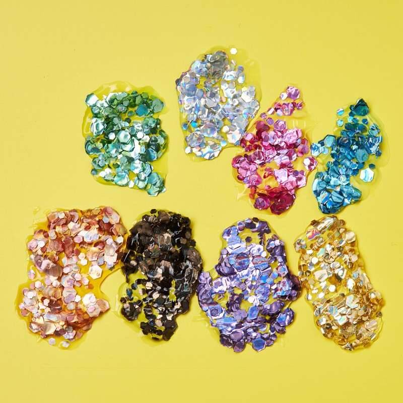 Moon Glitter Holographic Face & Body Chunky Glitter Gel, 12
