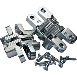 Black Finish Soss Concealed Hinge,Wings measure 3/8" Wide x 1-11/16" Long for 1/2", SOSS #101