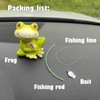 Starupway Funny Fishing Ornament Dashboard Decorations, Cute Car Accessories Interior