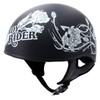 Hot Leathers Advanced Motorcycle DOT Skull Cap Classic Half Helmets