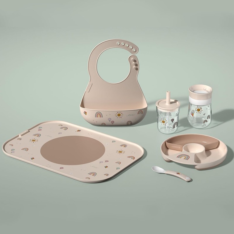 Mepal Baby dinnerware 3-Piece Set Mio Little Dutch, Includes Leak-Proof