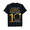 Happy 10th Wedding Anniversary Couples Husband Wife 10 Years T-Shirt