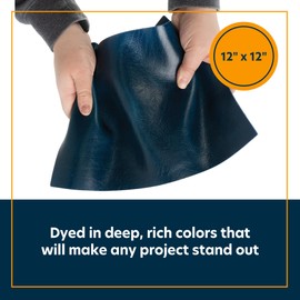 Weaver Leather Supply Western Crunch Water Buffalo Leather Panel, Semi-Veg Tanned Buffalo Hide, Supple Hide for Accessories, 4/5 Oz Thick, 12” x 12”