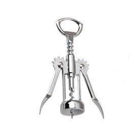 GreenGee Wine Opener Wing Stainless Steel Corkscrew Wing Wine Opener Chrome Body: Zinc Alloy Screw: Steel Cap: Polypropylene, Italy