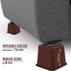 Utopia Bedding Adjustable Bed Furniture Risers - Elevation in Heights