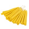 Luz María- Vela de Sebo color amarillo, 26 piezas