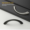 goldenwarm Curved Cabinet Handles Solid Zinc Alloy Hardware for Dresser