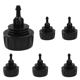 Jiozermi 6 Pack 1/4 Inch Drip Irrigation Tubing to Faucet/Garden Hose Adapter - Drip Irrigation Hose Connector for 3/4" Garden Hose to 1/4" Drip Tubing - US Standard Faucet Adapter