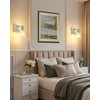 Rayogale Battery Operated Wall Sconce Set of 2, Rechargeable, Cordless,