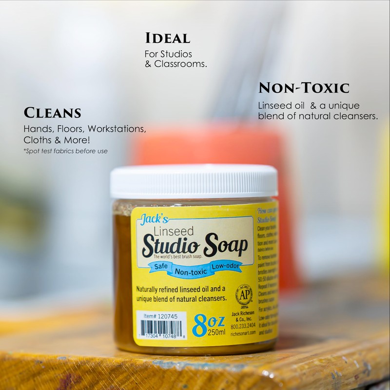 Jack Richeson - Jack’s Studio Soap, Non-Toxic, Low Odor Brush