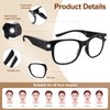 OuShiun USB Rechargeable Led Reading Glasses Lighted Eyewear for Women