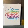 Happy Birthday Greeting Card Beautiful Encouraging Rainbow Neon Type