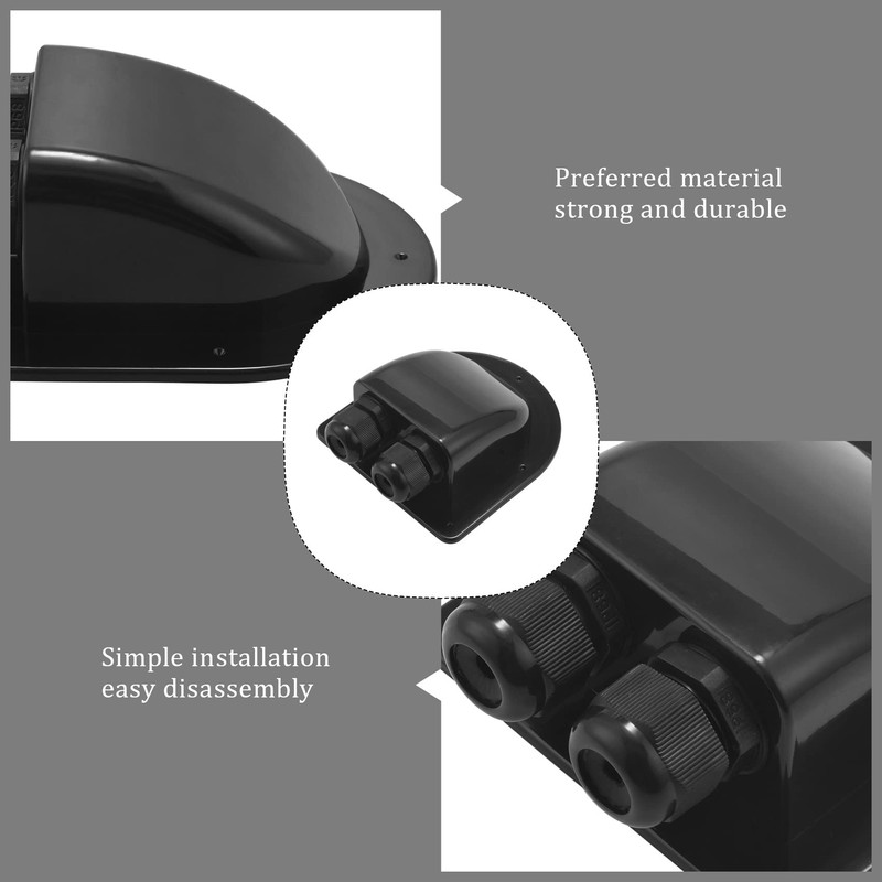 Papiivan Roof Wire Entry Gland Box Solar Panel Cable Motorhome