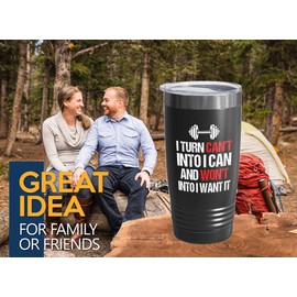 Personal Trainer Black Edition Viking Tumbler 20oz - I Turn Can't - Fitness Instructor Workout Coach Exercise Lover Cardio Lover Gym Coach