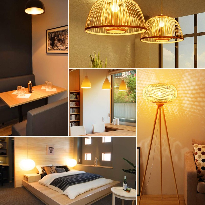 LVWIT LED Bulb, E26 Base, Filament Bulb, 60W Equivalent, 2500K,