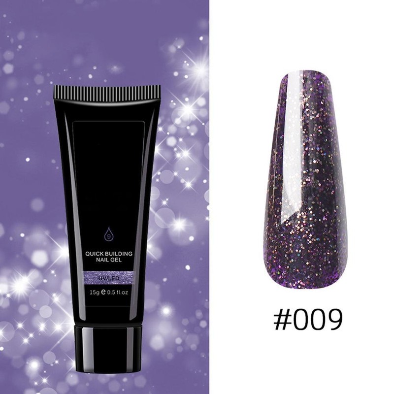 9 Colors Nail Extension Gel Kit Crystal Extension Gel Quick