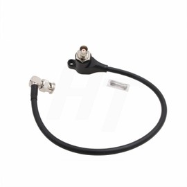 Hangton 20cm SDI Protector Surge Protector 12G 3G SDI Video Galvanic Isolator Right Angle BNC Cable for RED Komodo Alexa Blackmagic Camera Atomos Monitor (Black)