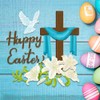 Easter Flowers Cross Metal Cutting Dies Happy Easter Words Animals