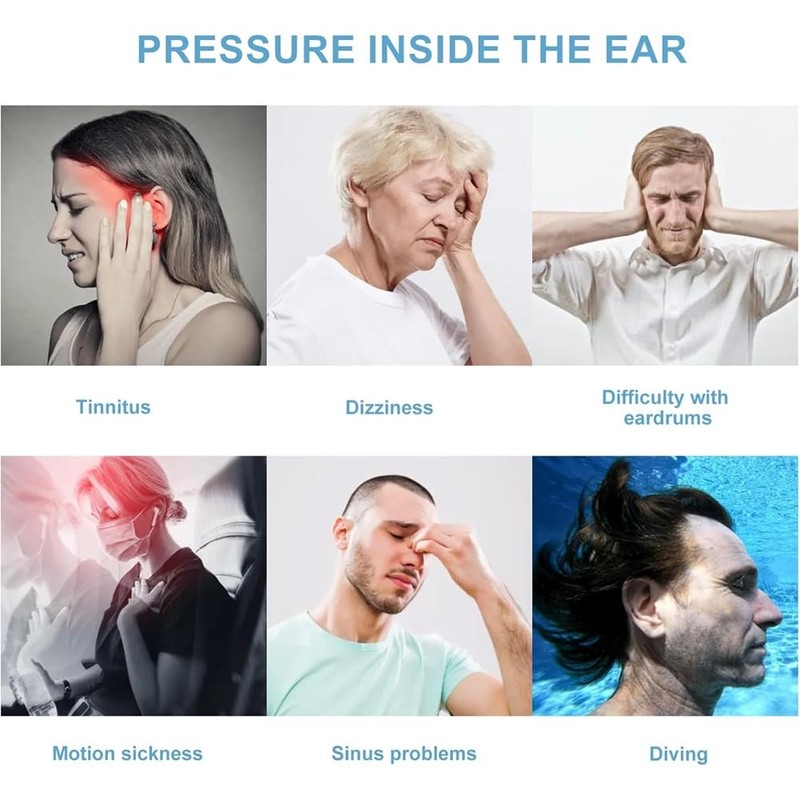 Peakloong Airplane Ear Pressure Relief Inner Ear Pressure Balancer Ear