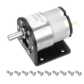 DMiotech Micro DC 12V 600RPM Deceleration Gear Motor with Support 37mm Diameter Gear Box Micro Deceleration for RC Car Robot Model DIY Toy